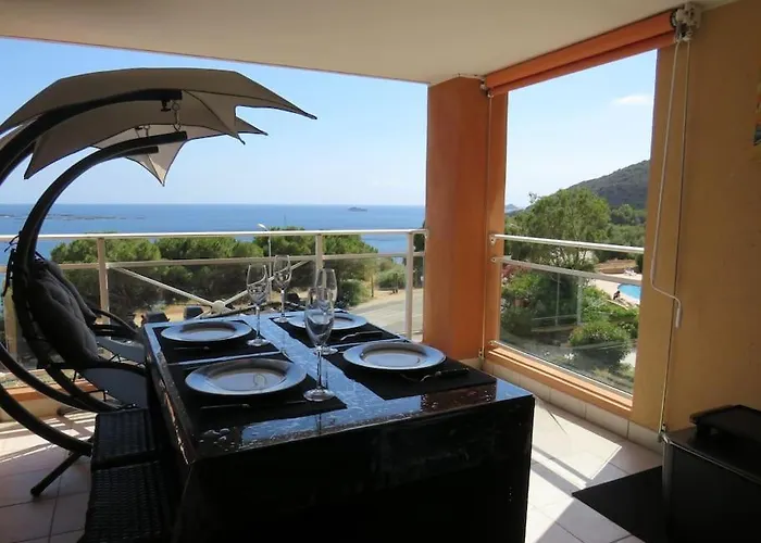 Bel App T2 En Bord De Vue Sanquinaires Piscine Appartement *