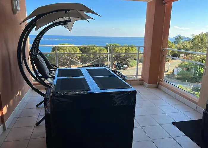 Apartment Bel App T2 En Bord De Vue Sanquinaires Piscine *